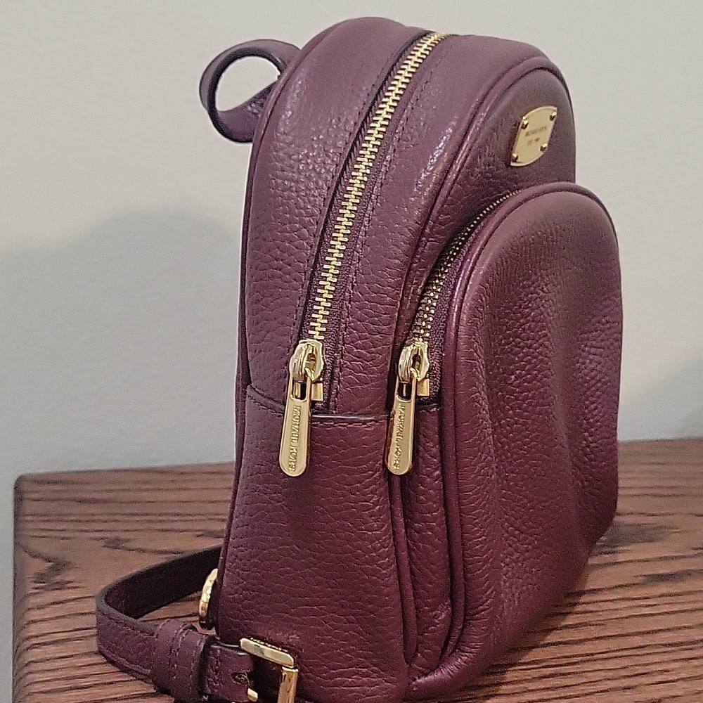 Michael Kors Maroon Mini Backpack - image 3